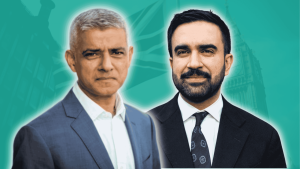 Two people standing together