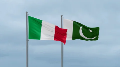 pakistan flag images with italy