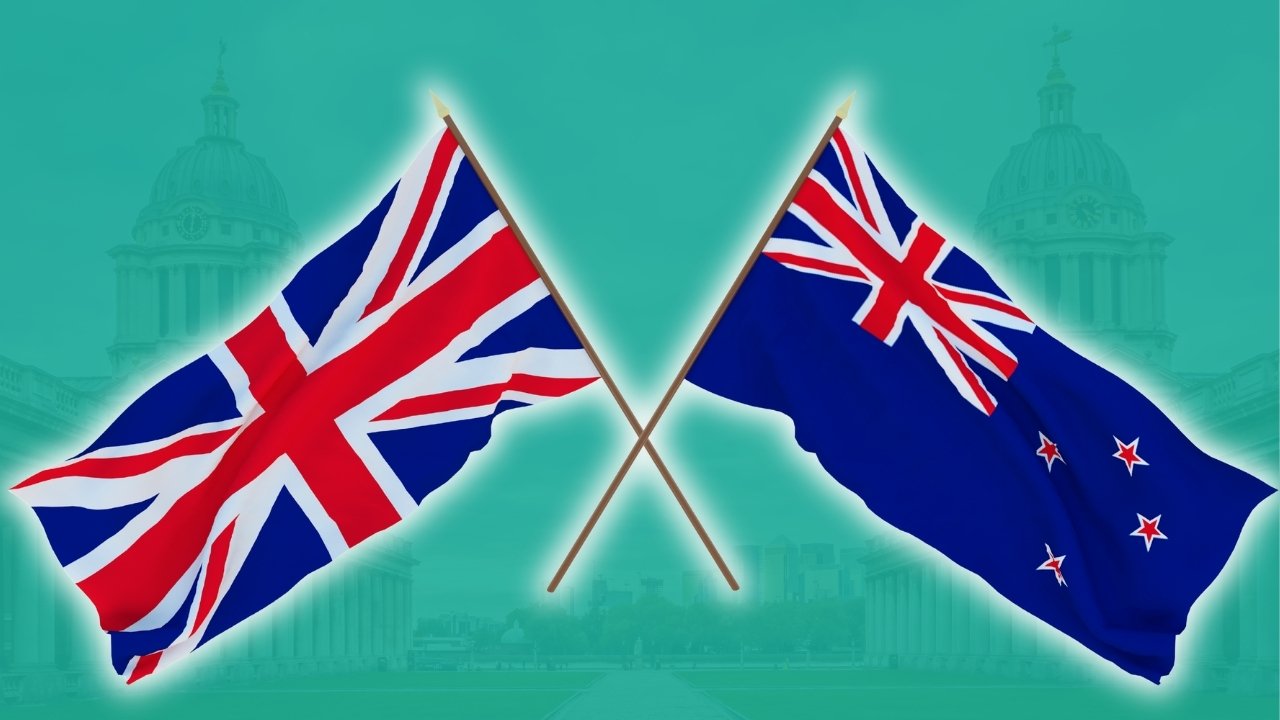UK AUSTRALIA FLAGS